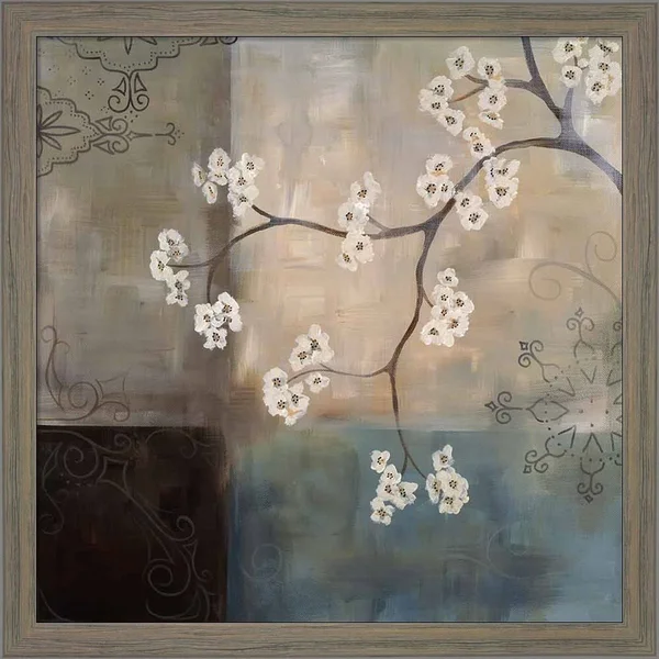 Great Art Now Abstract & Natural Elements by Laurie Maitland, 2 Piece Framed Art Set Each 13.5W x 13.5H, White