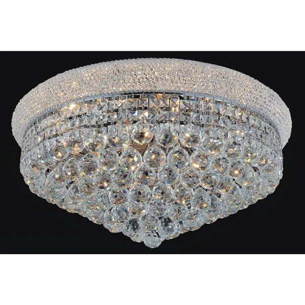 CWI Lighting 8001C28C Empire 15 Light Flush Mount with Chrome Finish