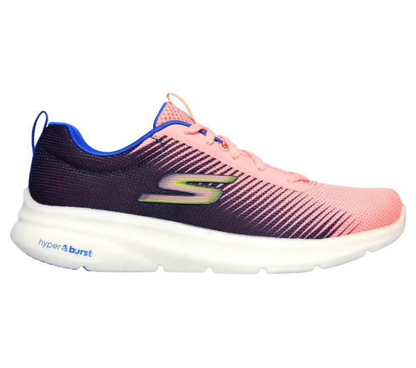 Skechers Women's GOrun Hyper PILLARS Ignite Sneaker - Pink/Blue