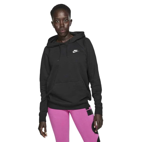 Nike Women's Sportswear Essential Fleece Hoodie - Black/White