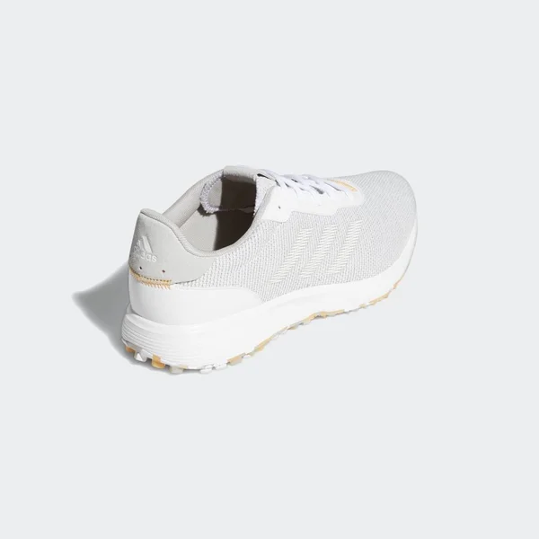 Adidas S2G Spikeless Golf Shoes - gray/white/hazy Orange 8 Wide