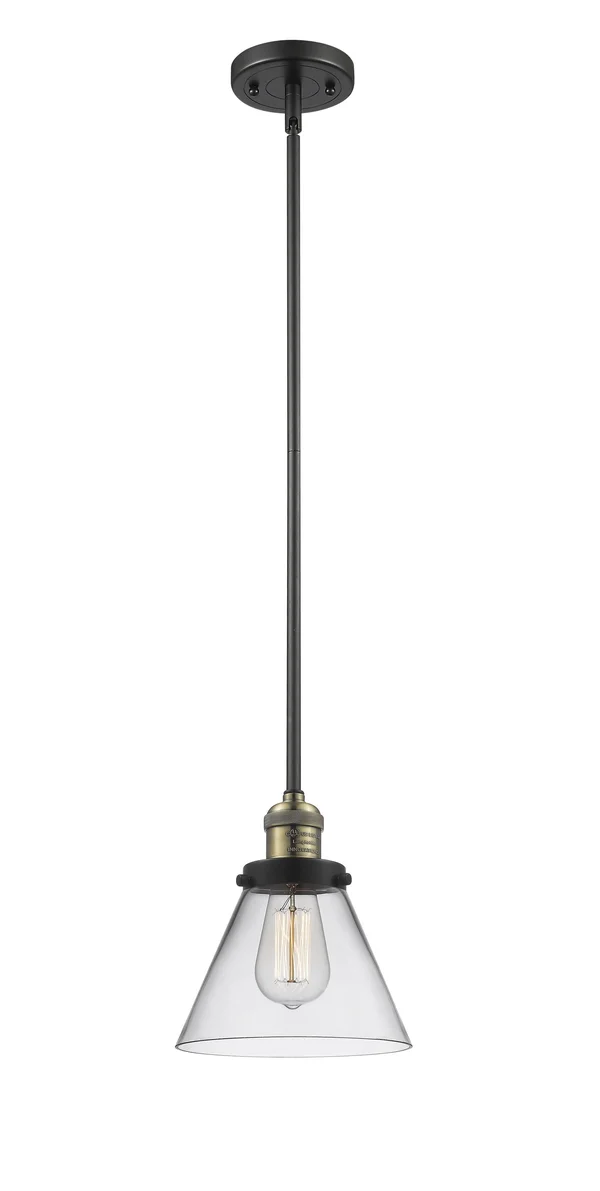 Innovations Lighting Large Cone 1 Light Mini Pendant 201s Bab G42 (Antique Brass)