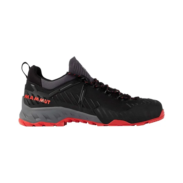 Mammut Alnasca Knit II Low Hiking Shoe - Men's Black/Spicy, 11.5