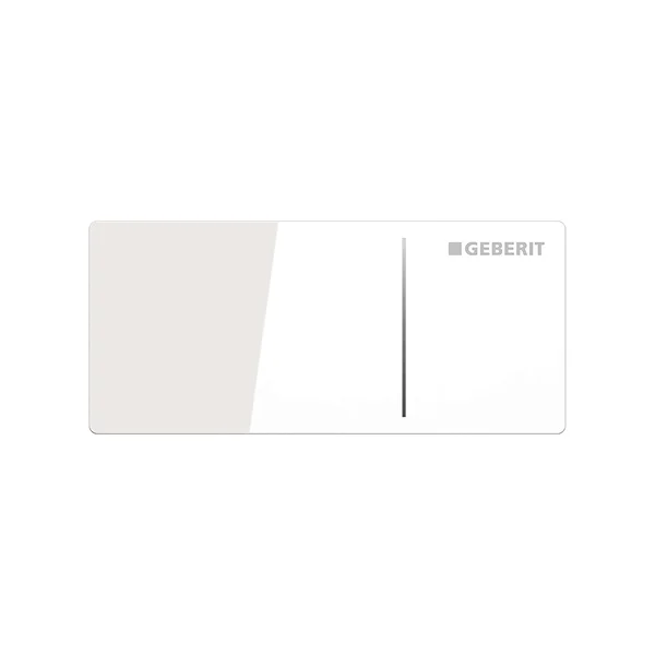 Geberit 115.635.SI.1 Sigma8 Remote Dual Flush Actuator - White Glass