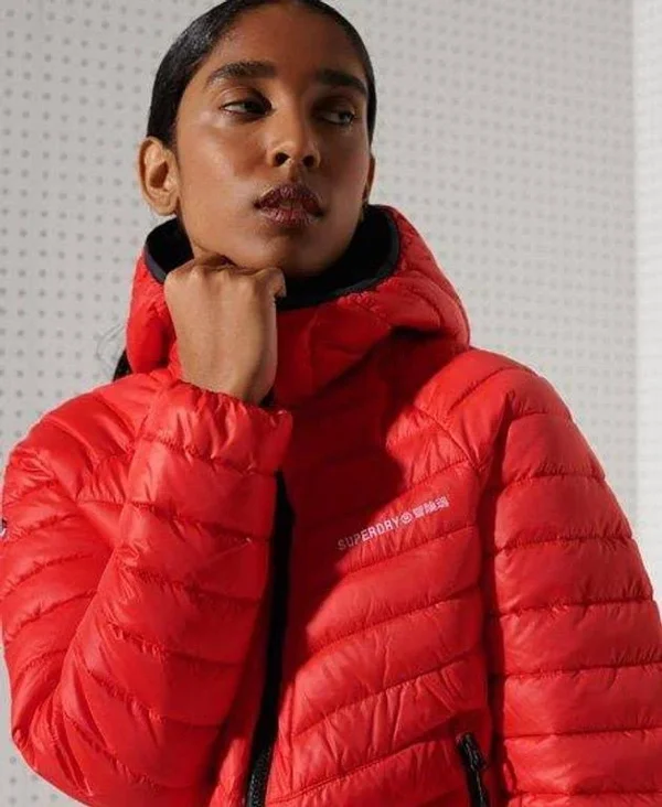 Superdry Sport Alpine Padded Mid Layer Jacket - Red - Casual Jackets