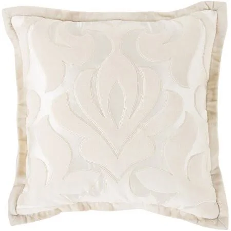 Rosdorf Park Boullanger Cotton Throw Pillow - Beige