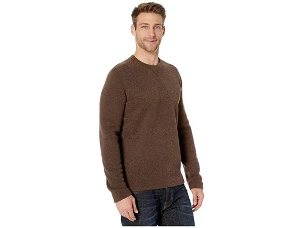 Smartwool Hudson Trail Fleece Crew Sweater - Men's Bourbon Heather, XL