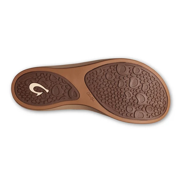Olukai Women's Kaekae Ko&o Sandal - 9 - Red Sea Salt/golden Sand