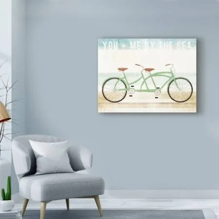 Trademark Fine Art Wap08596-C2432Gg Michael Mullan 'Beach Cruiser Tand