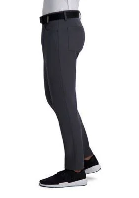 Haggar Dark Gray The Active Series Slim Fit Flat Front 5-Pocket Tech Pants