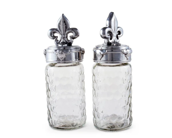 Arthur Court Fleur De Lis Salt and Pepper Set, 5.5 x 3.5"