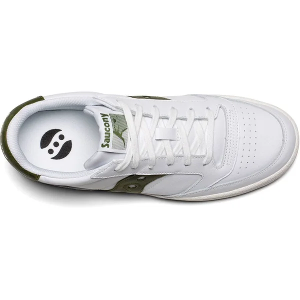 Saucony Unisex Jazz Court Casual Shoes WHITEPESTO - 23.WHITE.PESTO