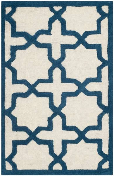 Safavieh Cambridge Rug CAM125 Ivory - Navy, 2&3x22 x 3&9x22