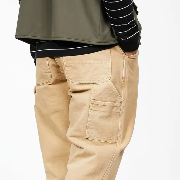 Carhartt WIP Single Knee Pant Dearborn Canvas - 12 oz - Dusty H Brown Worn Canvas - 38/34 - Men