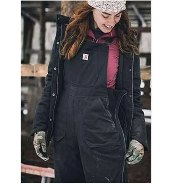 Carhartt Full Swing Cryder Bib Overalls, Women's Black