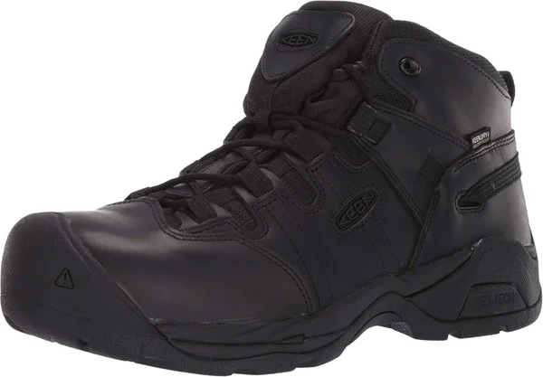 Keen Utility Detroit XT+ Mid Carbon Fiber Toe Men's Work Boots Black/Black : 10.5 D - Medium