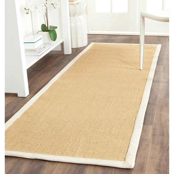 Safavieh NF441B Marble - Grey Natural Fiber 6& x 6& Square Area Rug