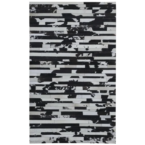 Matador Leather Hair-On Hide Rug - 5& x 8&, Dark Brown