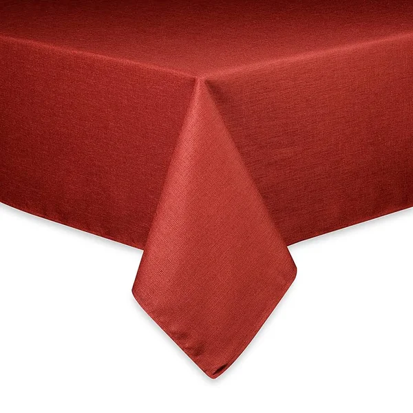 Basketweave 60x22 x 84x22 Oval Tablecloth in Cherry