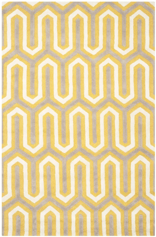 Safavieh Cambridge CAM351Q Gold - Grey 4& x 6& Area Rug