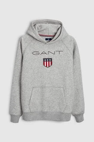 Gant Boys Navy Shield Logo Hoodie 11-12 Years (146-152)