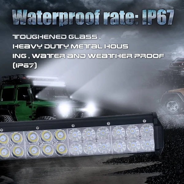 Nilight 31x22 198W LED Light Bar Flood Spot Combo Off Road Work Light Driving Fog Lights for SUV Boat 4x4 Jeep Lamp - 2 Years Warr
