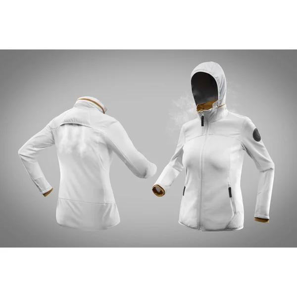 Quechua Women's Snow Hiking Fleece X-Warm Sh500 Jacket in Light Grey - Size Medium