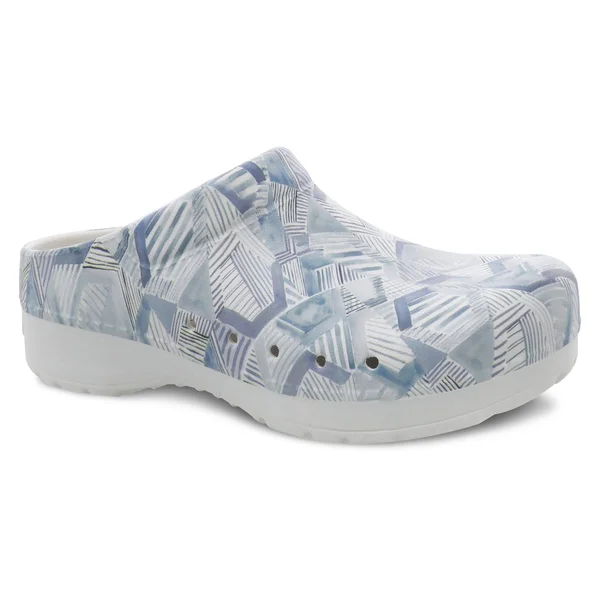 Dansko Women's Kane Grey Geo Slip on Mule 36