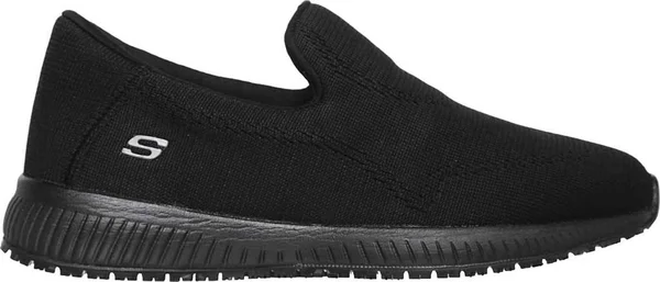 Skechers Women's Work Relaxed Fit Squad Slip Resistant Miskin - Black