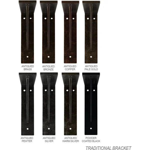 Ekena Millwork 2x22W x 10x22D x 10x22H Traditional Steel BRACKET, Unfinished
