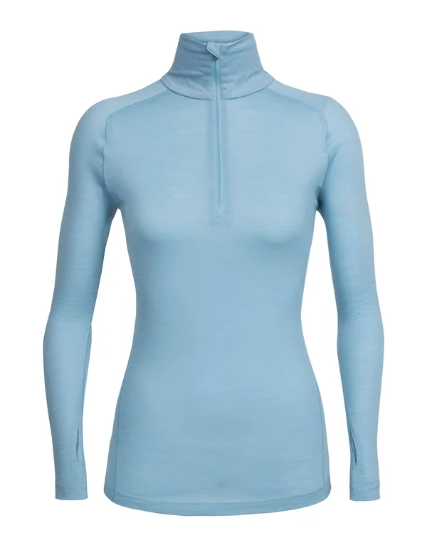 Icebreaker Zeal Merino Long Sleeve 1/2 Zip Waterfall SM
