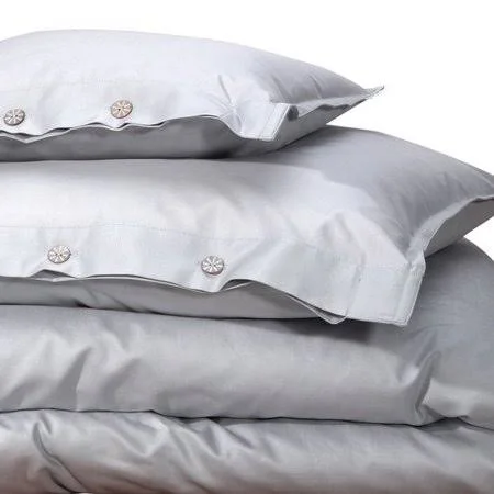 True Stuff Mosaic Cotton Pillow COVER - Gray