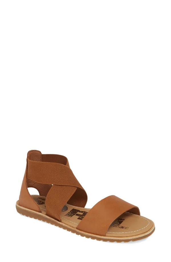 Sorel Ella Sandal Women's - Camel Brown, 9