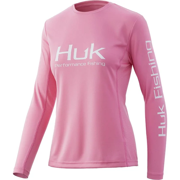 Huk Icon x Long-Sleeve Shirt for Ladies - Salmon Pink - XL