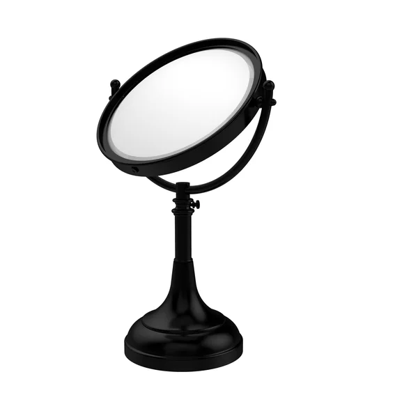 Allied Brass Height Adjustable 8-in Vanity Top Make-Up Mirror 5X Magnification - Polished Brass