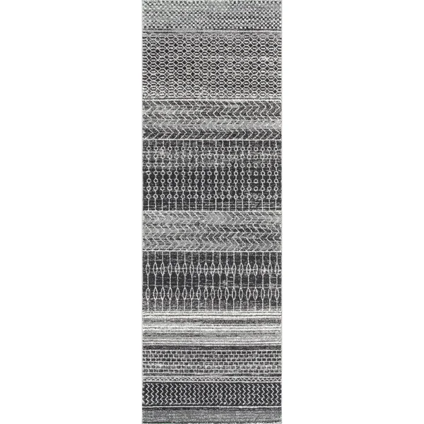 nuLOOM Nova Stripes Area Rug, Size: 8& Square, Gray