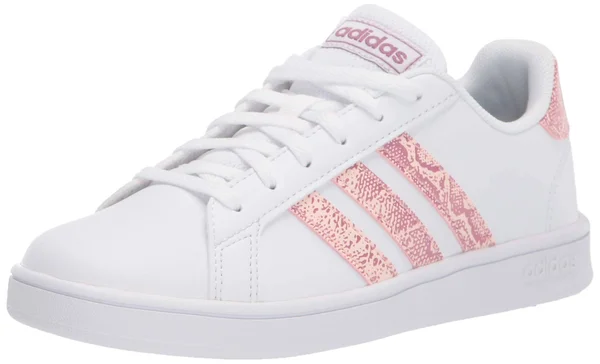 Adidas Girls Grand Court Tennis Shoe White 6