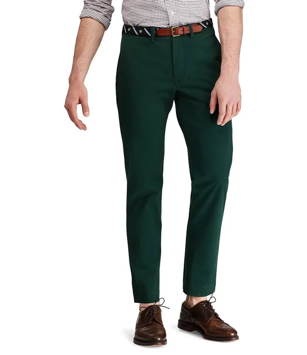 Polo Ralph Lauren Men's Straight Fit Stretch Chino Pants - College Green