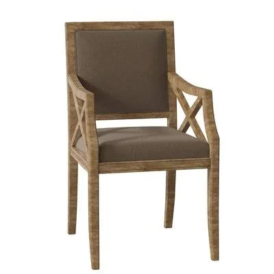 Brookfield Upholstered Arm Chair Fairfield Chair Body Fabric: 3158 Bamboo, Frame Color: Rustic Portobello