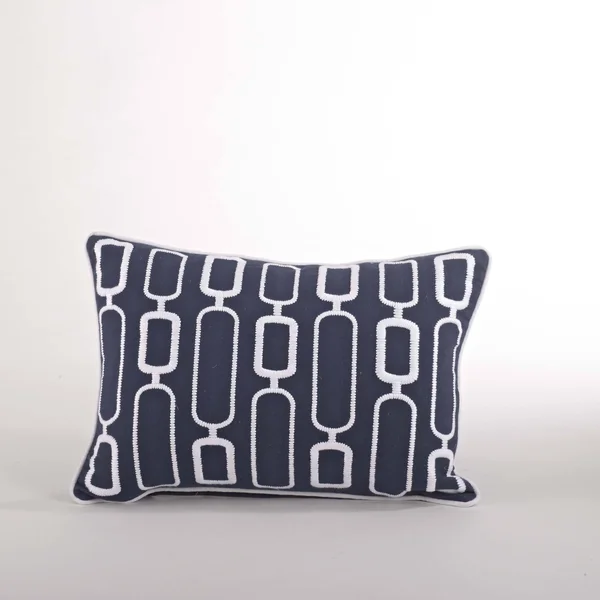 Saro Modernica Stitched Design Down Filled Throw Pillow - Tangerine