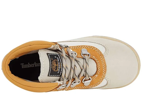 Timberland Kids Leather/Fabric Field Boot Boys Shoes 9481453 - 8.5 Toddler M, Beige