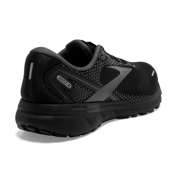 Brooks Men's Ghost 14 Black-Black-Ebony, 14