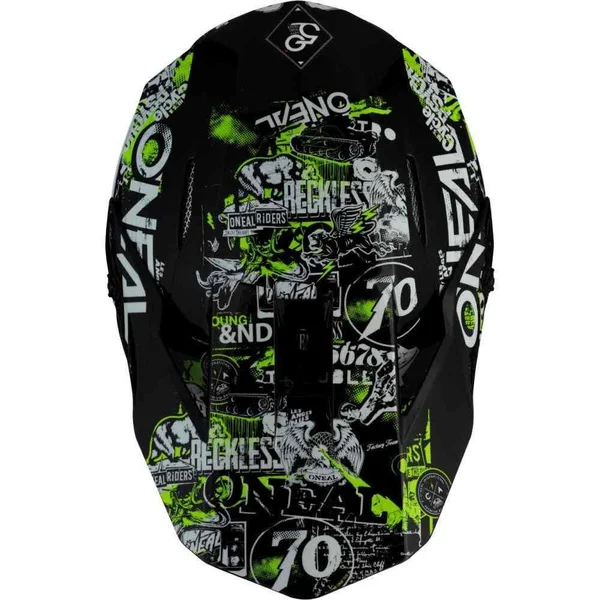 O&Neal 3 Series Attack Helmet - Black/Neon Yellow - XL