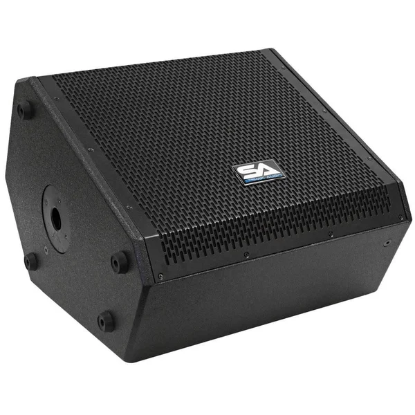 Seismic Audio Compact 12 inch 2-Way Coaxial Floor, Stage Monitor with Titanium Horn - 250W SAX-12M