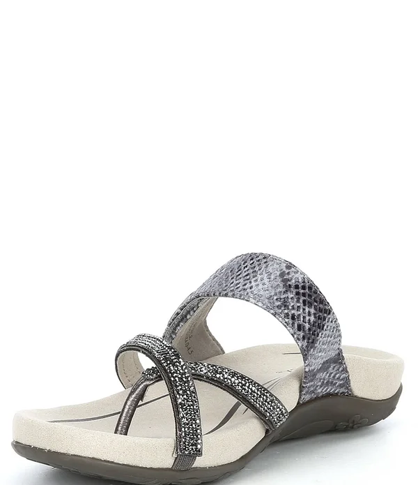 Aetrex Izzy Pewter Sparkle Women's Petwer, 40