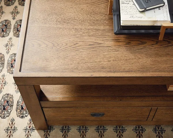 Hammary Juno Warm Oak Small Rectangular Cocktail Table