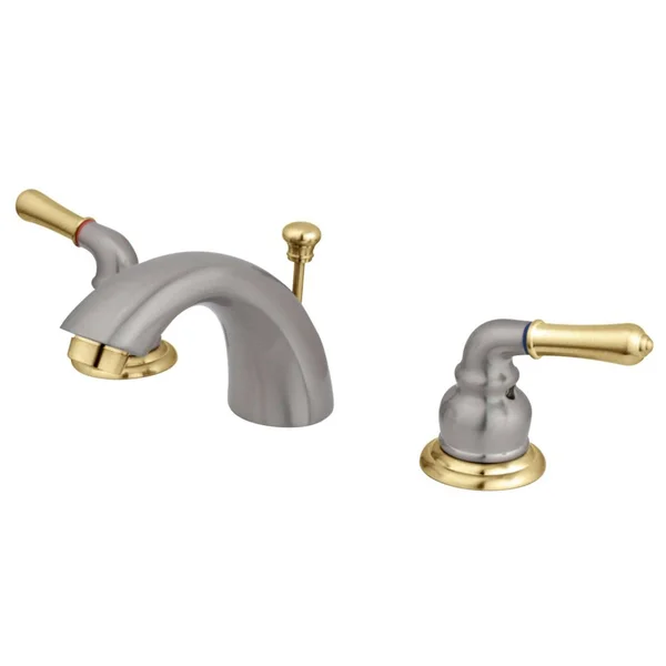 Kingston Brass KB959 Magellan 4x22-8x22 Mini Widespread Lavatory Faucet - Satin Nickel