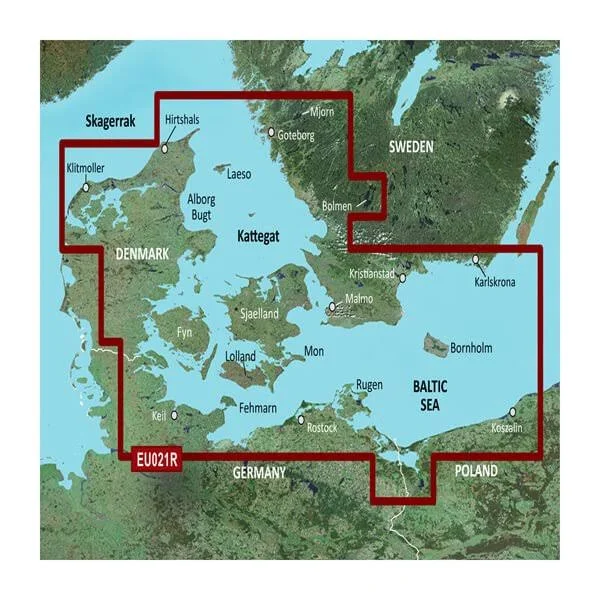 Garmin - BlueChart G3 Vision HD - VEU021R - Denmark East & Sweden Southeast - microSD /SD