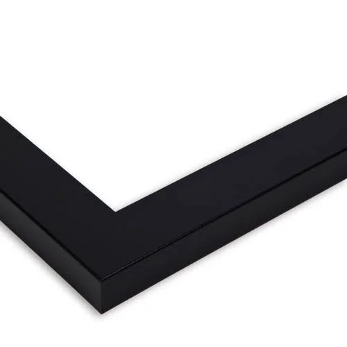 Collage Picture Frame, Satin Black Frame with 5 openings for 8x10 Photos with Grey Silverpine Mat. D3926GO327, ArtToFrames