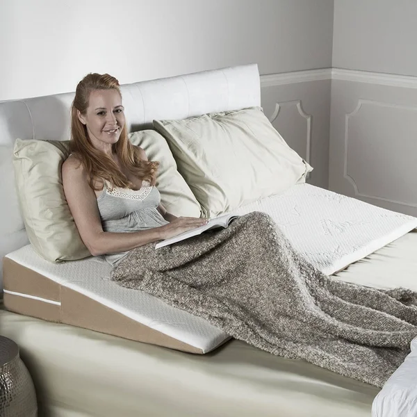 Avana SuperSlant Queen Width Bed Wedge Pillow with Bamboo Cover